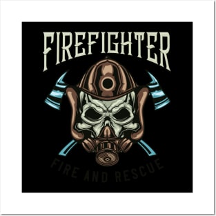 Firefighter Posters and Art